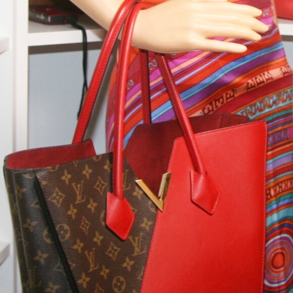 LOUIS VUITTON MONOGRAM CANVAS+LEATHER KIMONO MM BAG RETAIL $3250-100% AUTHENTIC - Picture 2 of 16